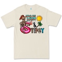 Bone Tan Tipsy Premium Tee - CowhideDigitalArt