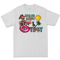 Dove Grey Tan Tipsy Premium Tee - CowhideDigitalArt