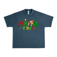Midnight Navy mama claus Urban Heavy Tee - NancyCooperArtShop