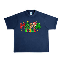 Navy mama claus Urban Heavy Tee - NancyCooperArtShop