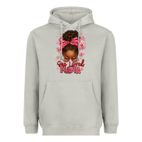 Moon Dust one loved mama afro messy bun Heavyweight Hoodie - texasbilliewilder
