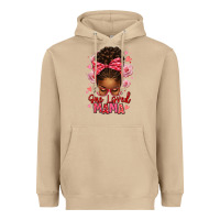 Mushroom one loved mama afro messy bun Heavyweight Hoodie - texasbilliewilder