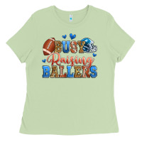 Matcha busy raising ballers american football Ladies Tee - Zillion Design Studio