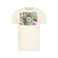 Vintage Arctic pink roses with leopard background Vintage Tee - LillyAllenDesigns