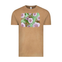 Vintage Camel pink roses with leopard background Vintage Tee - LillyAllenDesigns