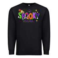 Black Halloween Spooky Mama Premium Sweatshirt - texasbilliewilder