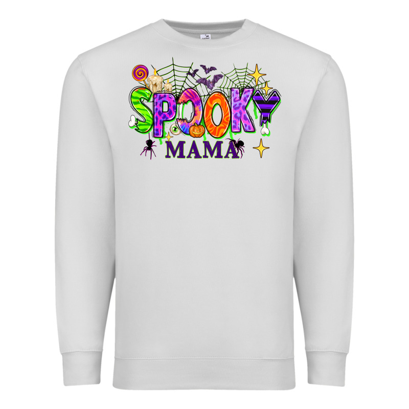 Halloween Spooky Mama Premium Sweatshirt by texasbilliewilder | Teevron