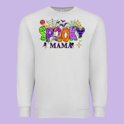 Halloween Spooky Mama Premium Sweatshirt Designed By Texasbilliewilder