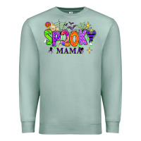 Seafoam Halloween Spooky Mama Premium Sweatshirt - texasbilliewilder
