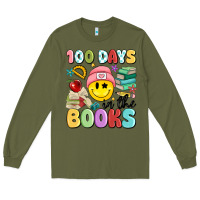 Army Green 100 days in the books Long Sleeve Tee - MaliasSmallBusiness