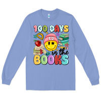 Colony Blue 100 days in the books Long Sleeve Tee - MaliasSmallBusiness