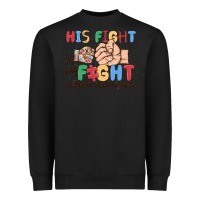Black his fight is my fight autism awareness Heavyweight Sweatshirt - MaliasSmallBusiness