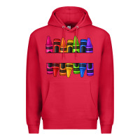Cardinal custom name crayons Premium Hoodie - texasbilliewilder