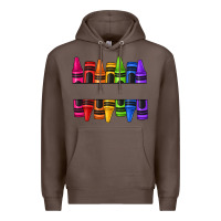 Coffee custom name crayons Premium Hoodie - texasbilliewilder