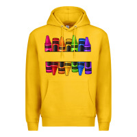 Lemon custom name crayons Premium Hoodie - texasbilliewilder
