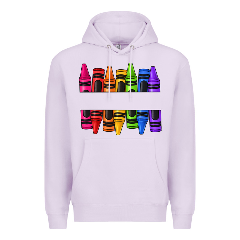 Custom Name Crayons Premium Hoodie by texasbilliewilder | Teevron