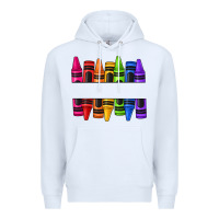 White custom name crayons Premium Hoodie - texasbilliewilder