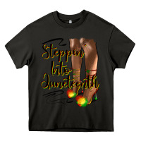 Asphalt steppin' into juneteenth heels Heavy Core Tee - HRA Design Shop