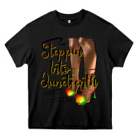 Black steppin' into juneteenth heels Heavy Core Tee - HRA Design Shop
