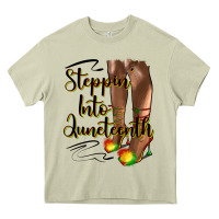 Mossy steppin' into juneteenth heels Heavy Core Tee - HRA Design Shop