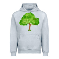 Heather Grey tree fa element 1 Urban Hoodie - FaDigitalArtStudio
