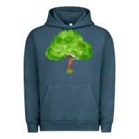 Pigment Midnight Navy tree fa element 1 Urban Hoodie - FaDigitalArtStudio