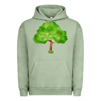 Pigment Oil Green tree fa element 1 Urban Hoodie - FaDigitalArtStudio