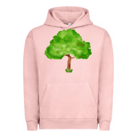 Pigment Salmon tree fa element 1 Urban Hoodie - FaDigitalArtStudio
