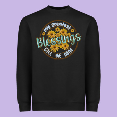 My Greatest Blessing Call Me Nana Heavyweight Sweatshirt Designed By Maliassmallbusiness