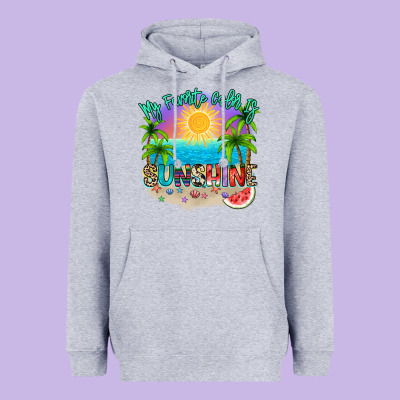 My Favorite Color Is Sunshine Heavyweight Hoodie Designed By Nancycooperartshop