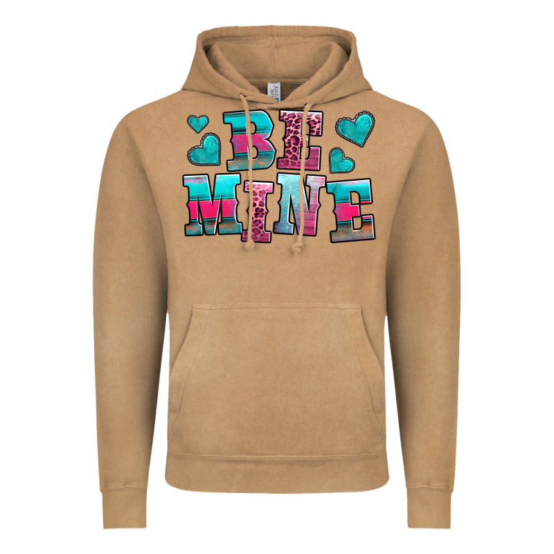 Be Mine Western Valentine's Day No Background Vintage Hoodie by AdoDesignShop | Teevron