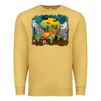 Antique Gold Cemetery with Ghost Cats Premium Sweatshirt - texasbilliewilder