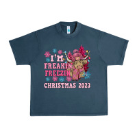 Midnight Navy i'm freakin freezin christmas 2023 Urban Heavy Tee - NancyCooperArtShop