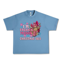 Pebble Blue i'm freakin freezin christmas 2023 Urban Heavy Tee - NancyCooperArtShop