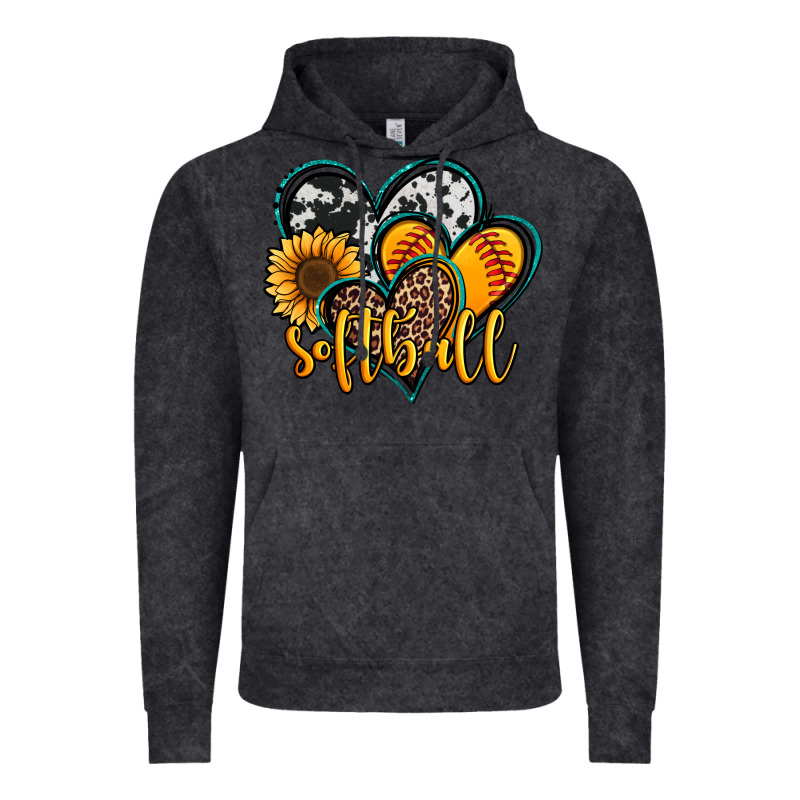 Softball Hearts Vintage Hoodie by Jasminsmagicworld | Teevron