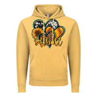 Vintage Mustard softball hearts Vintage Hoodie - Jasminsmagicworld