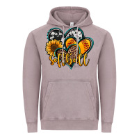 Vintage Zinc softball hearts Vintage Hoodie - Jasminsmagicworld