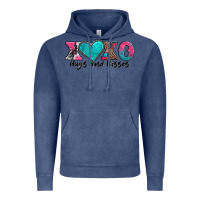 Vintage Denim xoxo hugs and kisses valentines day Vintage Hoodie - AdoDesignShop