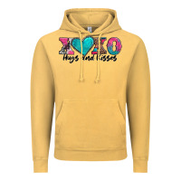 Vintage Mustard xoxo hugs and kisses valentines day Vintage Hoodie - AdoDesignShop