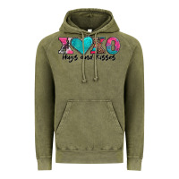 Vintage Olive xoxo hugs and kisses valentines day Vintage Hoodie - AdoDesignShop