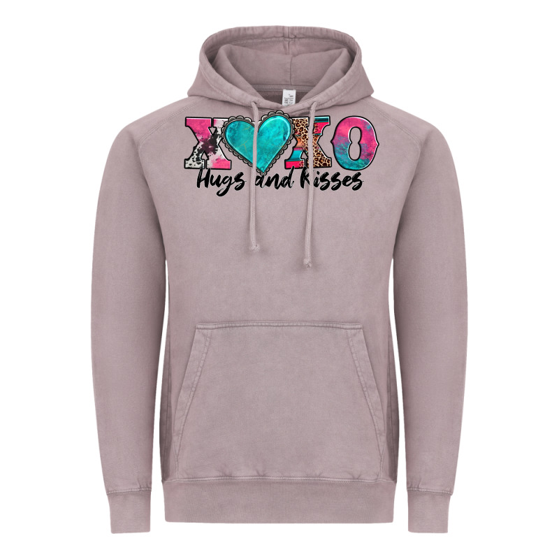 Xoxo Hugs And Kisses Valentines Day Vintage Hoodie by AdoDesignShop | Teevron