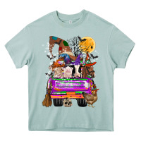 Arona Hallloween Farm animals Truck Heavy Core Tee - CowhideDigitalArt