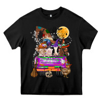 Black Hallloween Farm animals Truck Heavy Core Tee - CowhideDigitalArt