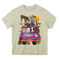 Mossy Hallloween Farm animals Truck Heavy Core Tee - CowhideDigitalArt