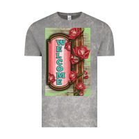 Cloud Rock Western Red Roses Welcome Vintage Tee - LillyAllenDesigns