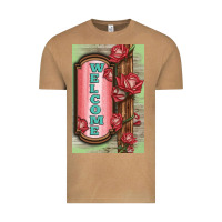 Vintage Camel Western Red Roses Welcome Vintage Tee - LillyAllenDesigns