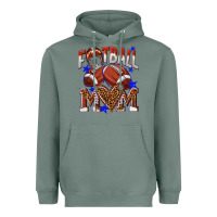 Sage American Football Mom Heavyweight Hoodie - NancyCooperArtShop