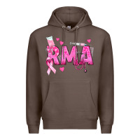 Coffee breast cancer rma registered medical assistant Premium Hoodie - texasbilliewilder
