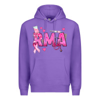 Purple breast cancer rma registered medical assistant Premium Hoodie - texasbilliewilder