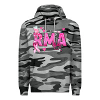 Slate Camo breast cancer rma registered medical assistant Premium Hoodie - texasbilliewilder